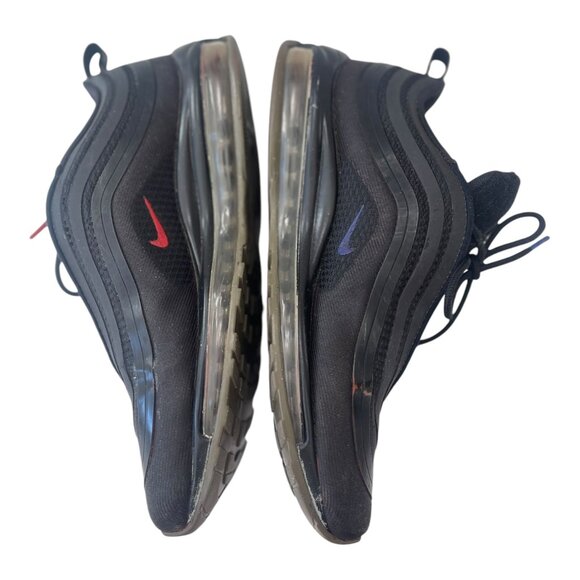 2017 Nike Air Max 97 Ultra Premium Black Rush Blue & Red Running Size 9 - Picture 3 of 8